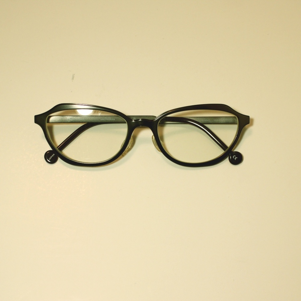 la eyeworks womens eyeglasses new vintage gray